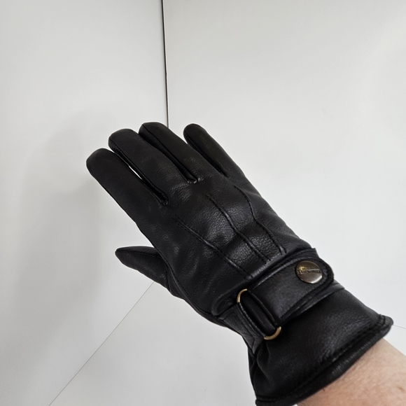 Windriver Faux Leather Gloves Thinsulate Winter Cozy Black Men's Size M - Picture 12 of 16